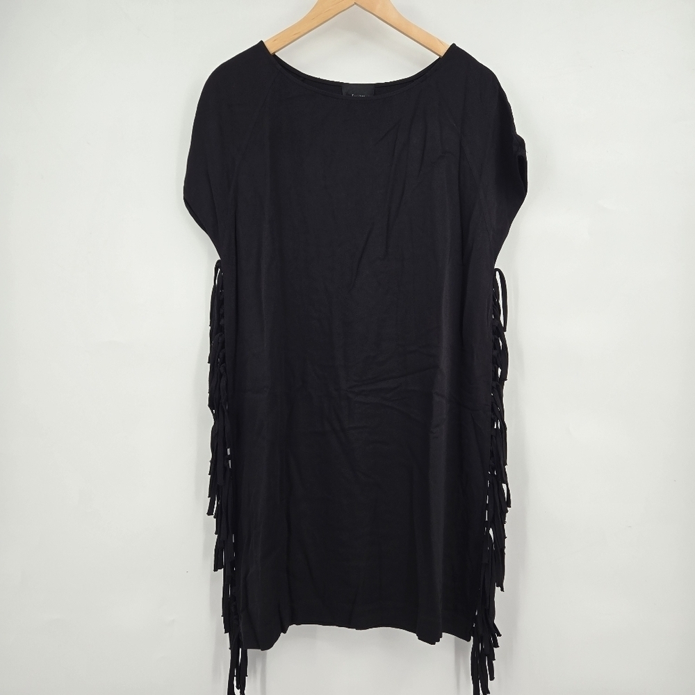 LUMIERE Ladies Little Black Western Fringe Dress